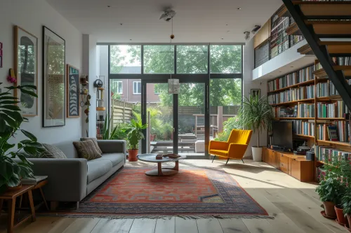 Aménager une séparation d’espace élégante et fonctionnelle pour définir les zones de vie sans cloisonner.